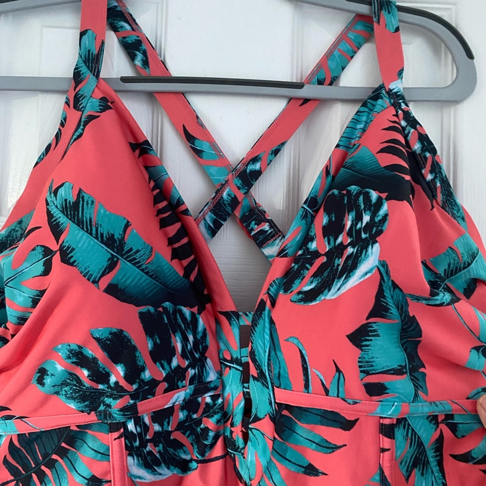 City Chic palm bathing suit